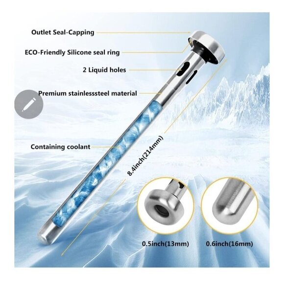 Beer Chiller Sticks for Bottles, Christmas Gifts for Him Husband Dad, Anniversar - Picture 3 of 13